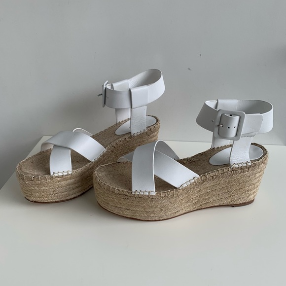 Céline Espadrilles Platform Sandals White 40 - Picture 6 of 9